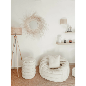 HS1 - Square solid-color wool cushion by MX HOME - view 3